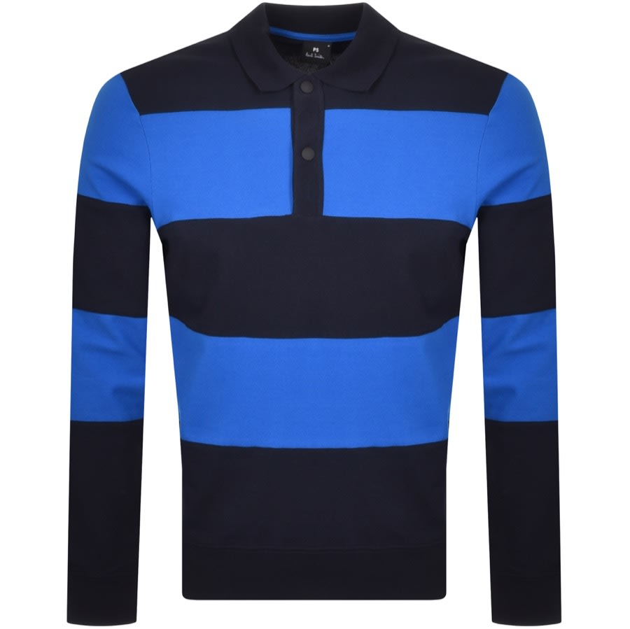 Alternative Image for ProductPS By Paul Smith Long Sleeve Polo T Shirt Navy1
